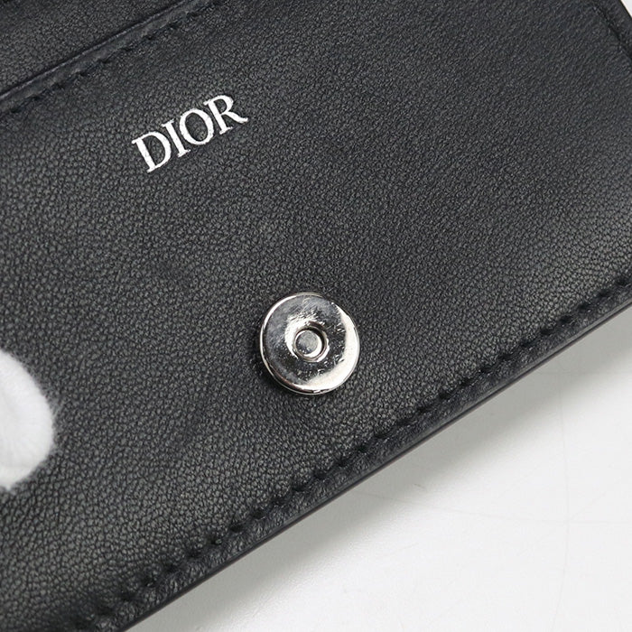 DIOR Business card holder Card Case Calfskin mens