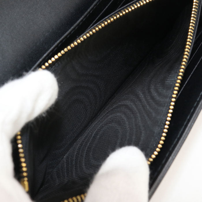 DIOR Orchid Long Wallet DIOR Caro S5039 UWHC M900 Long wallet with double fold coin purse Calfskin Women