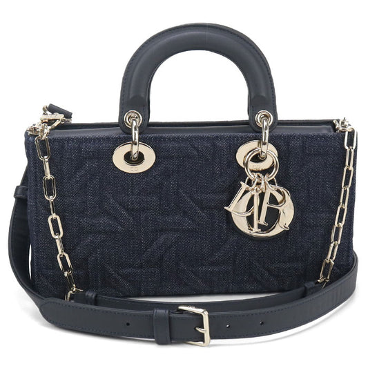 Dior Medium 2WAY Lady D-Joy M0540 Handbag denim/Calfskin Women