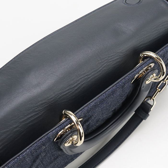 Dior Medium 2WAY Lady D-Joy M0540 Handbag denim/Calfskin Women