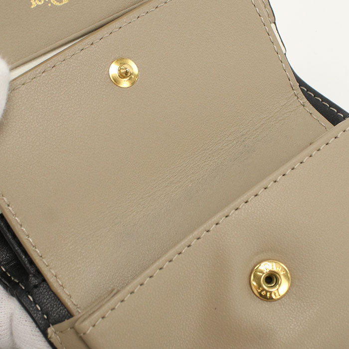 DIOR Bifold Wallet DIOR Caro Folded wallet leather Women