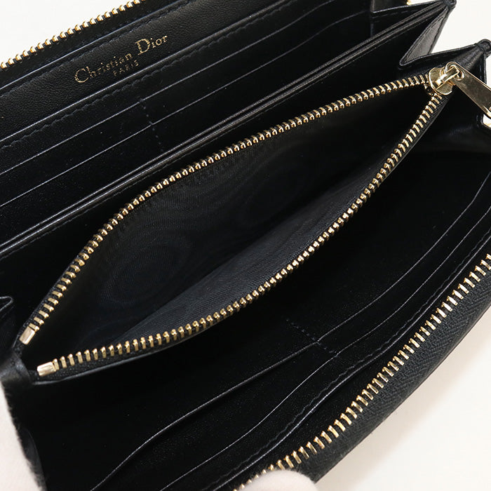 DIOR Long zip wallet 30 Montaigne PurseZip Around leather Women