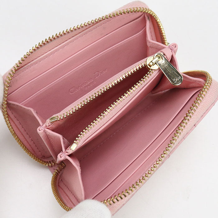 DIOR Zip coin case small Lady DIOR S0985 ONMJ Coin Pocket leather Women