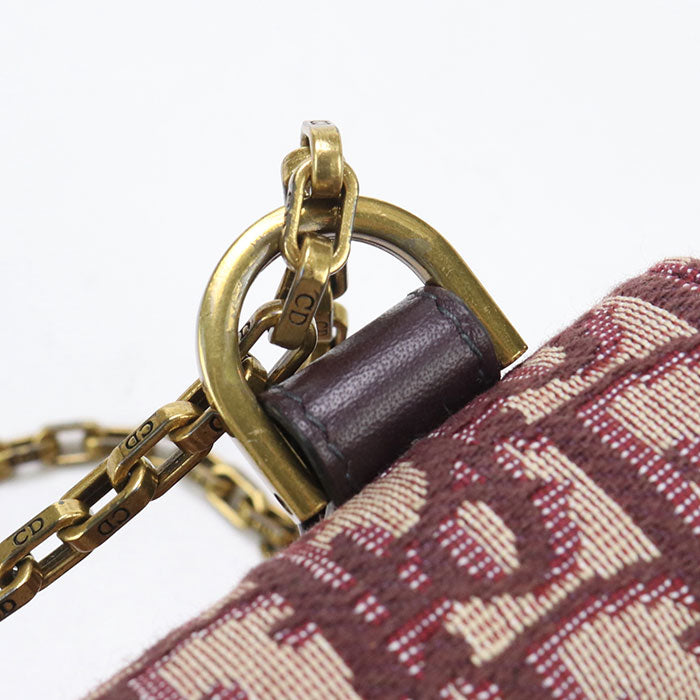 DIOR Chain Pouch Small saddle S5614CTZQ Diagonal shoulder bag Jacquard Women