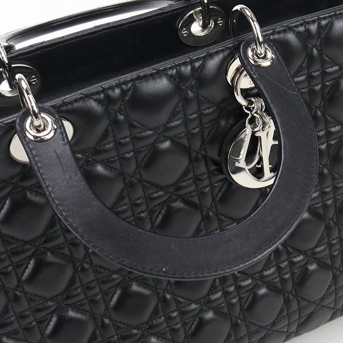 Dior Large Bag Lady Dior CAL44561 Handbag lambskin Women