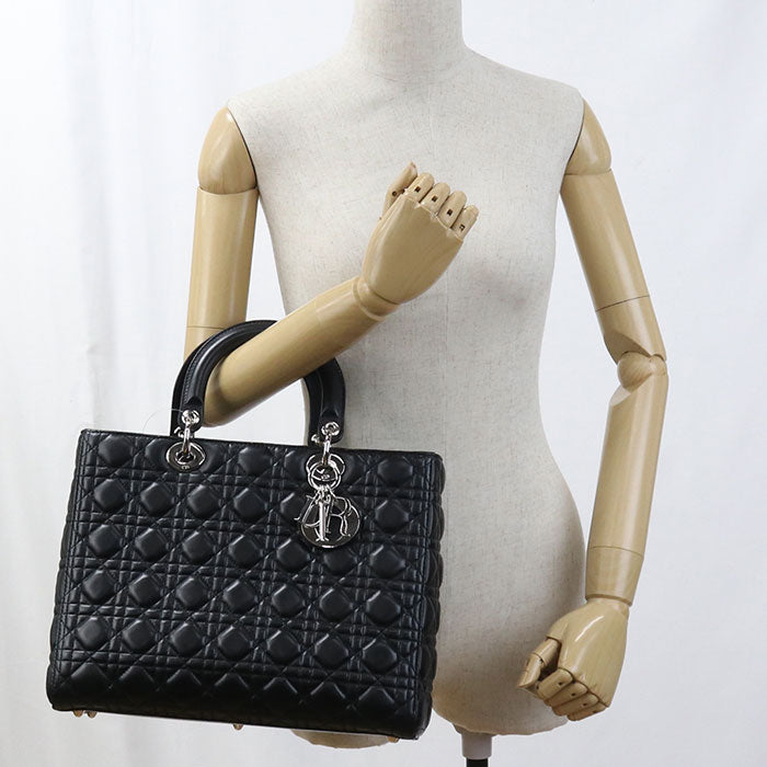Dior Large Bag Lady Dior CAL44561 Handbag lambskin Women