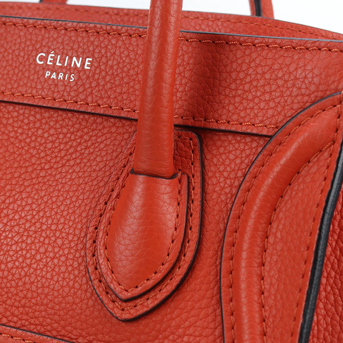 CELINE Luggage nano Handbag Calfskin Women