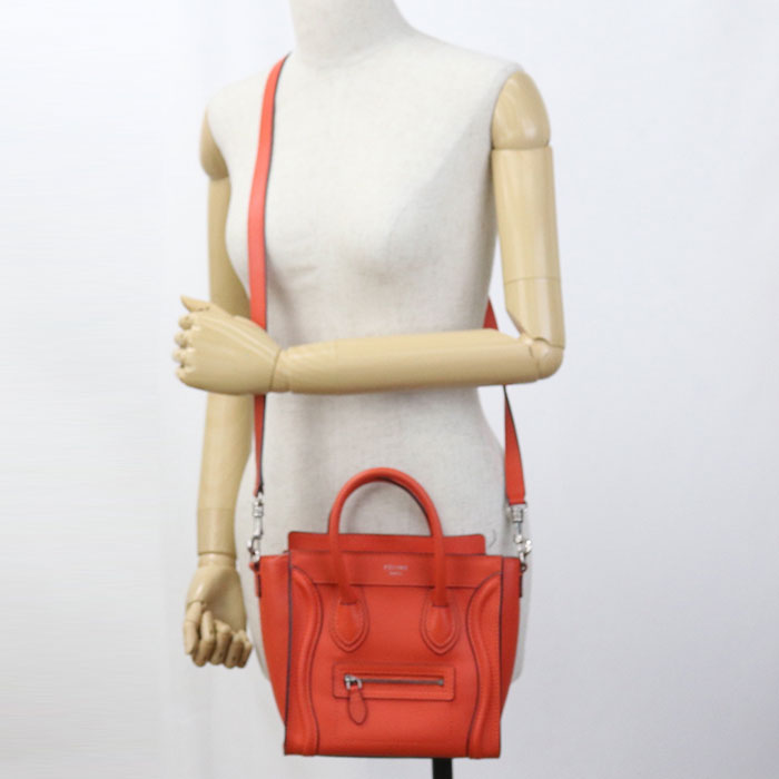 CELINE Luggage nano Handbag Calfskin Women