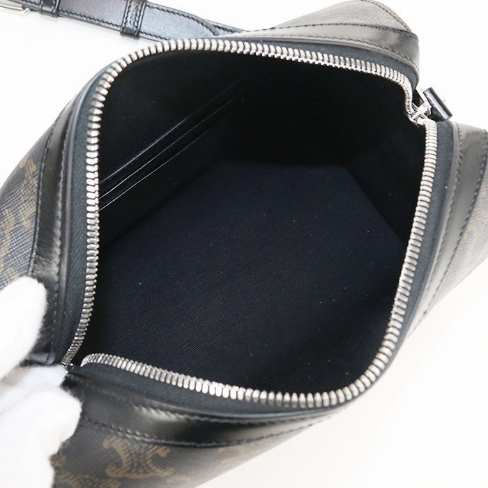 CELINE Triomphe canvas 120502FQM.38SI Mini Boston PVC mens