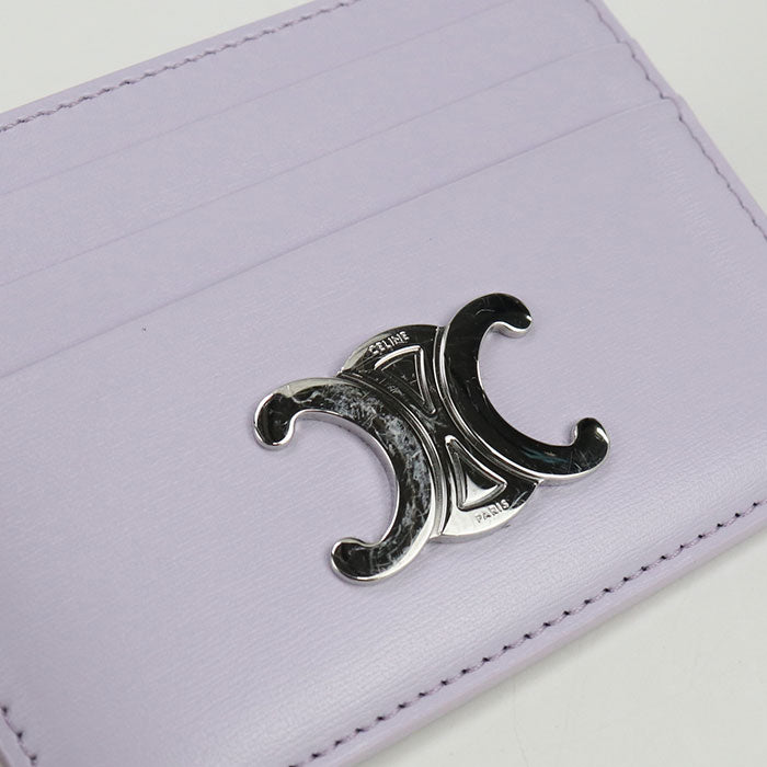 CELINE Triomphe 10L833DPV Card Case leather Women