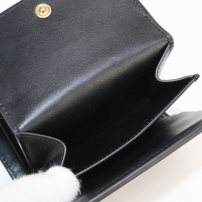 CELINE Small flap wallet Triomphe 10D783DPV.38NO Tri-fold wallet Calfskin Women