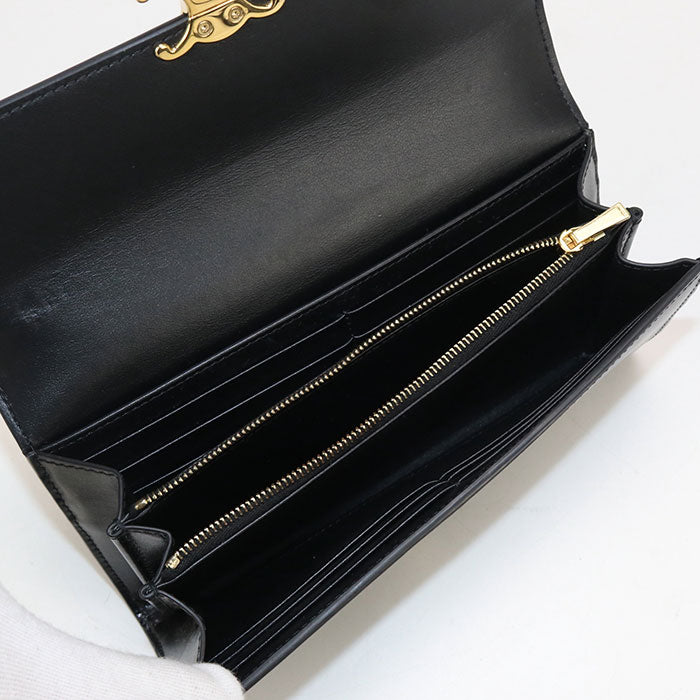 CELINE Large wallet Triomphe 10E313DPV.38NO Purse folio Calfskin Women