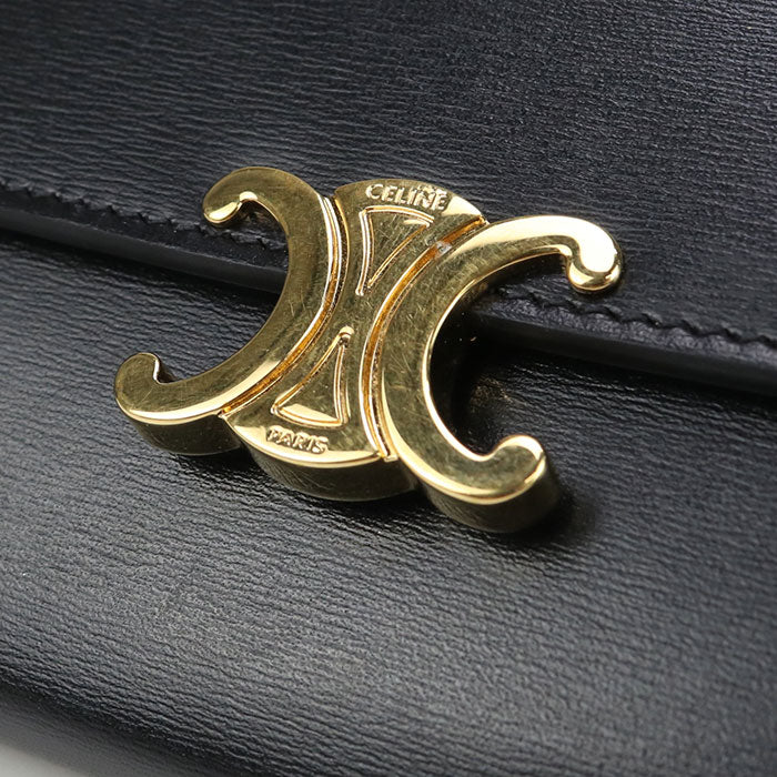 CELINE Large wallet Triomphe 10E313DPV.38NO Purse folio Calfskin Women