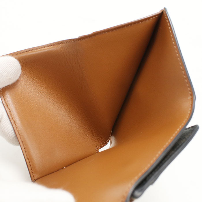 CELINE Compact wallet with coin compartment Triomphe canvas 10I652DS3.04LU Three fold wallet PVC Women