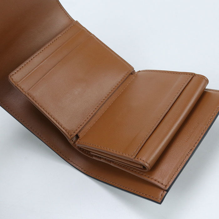 CELINE Small trifold wallet Triomphe canvas 10D572BZ9 Three fold wallet PVC Women