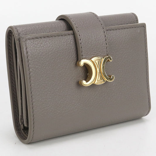 CELINE Fine Strap Wallet 10M963GHH Tri-fold wallet Calfskin Women
