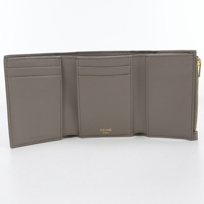 CELINE Fine Strap Wallet 10M963GHH Tri-fold wallet Calfskin Women