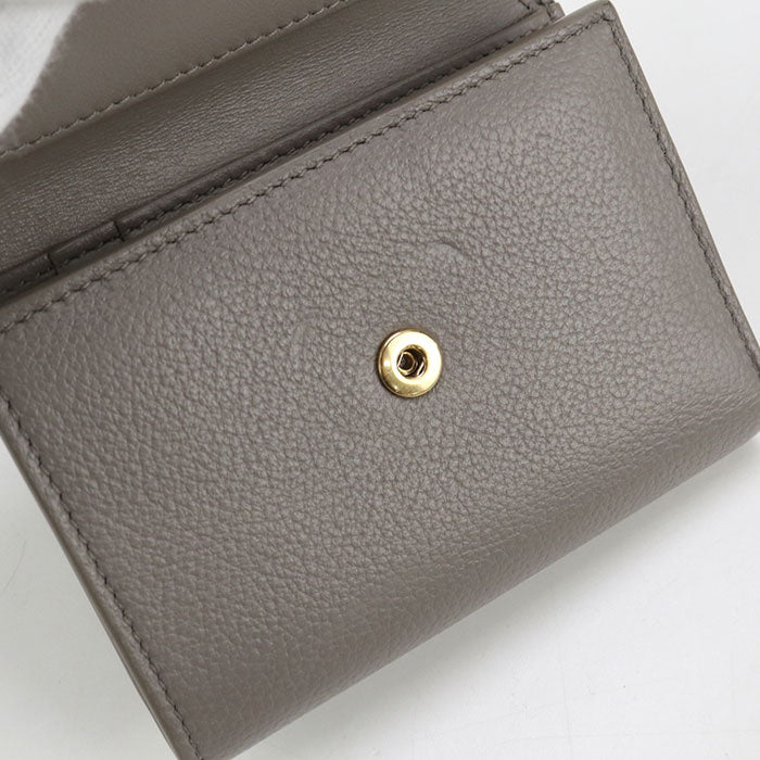 CELINE Fine Strap Wallet 10M963GHH Tri-fold wallet Calfskin Women