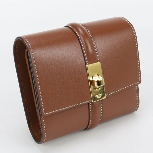 CELINE Small trifold wallet 16 (Saise) 10F523CQ7 04LU Three fold wallet Calfskin Women