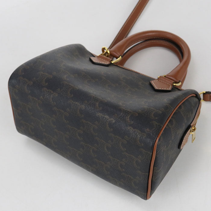 CELINE Small Boston Triomphe canvas Handbag PVC Women