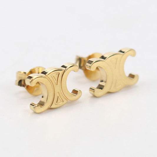 CELINE Studs Pierce Triomphe 461CY6BRA.35OR Pierce / brass Women