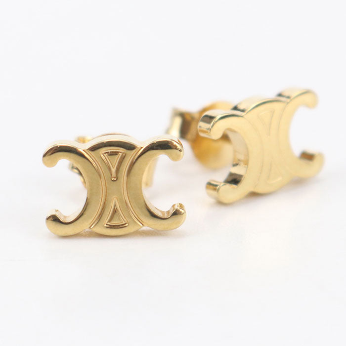 CELINE Studs Pierce Triomphe 461CY6BRA.35OR Pierce / brass Women