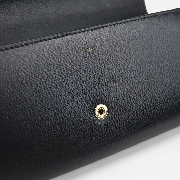 CELINE Large wallet Triomphe 10E313DPV.38NO Purse folio Calfskin Women's