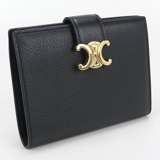 CELINE Medium strap wallet Triomphe 10M913GHH.38NO Folded wallet Calfskin Women