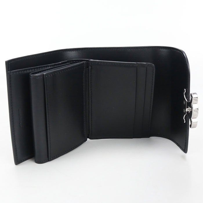 CELINE Small flap wallet Triomphe Tri-fold wallet Calfskin Women's
