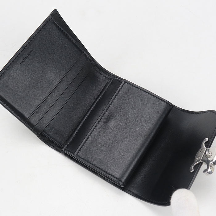 CELINE Small flap wallet Triomphe Tri-fold wallet Calfskin Women's