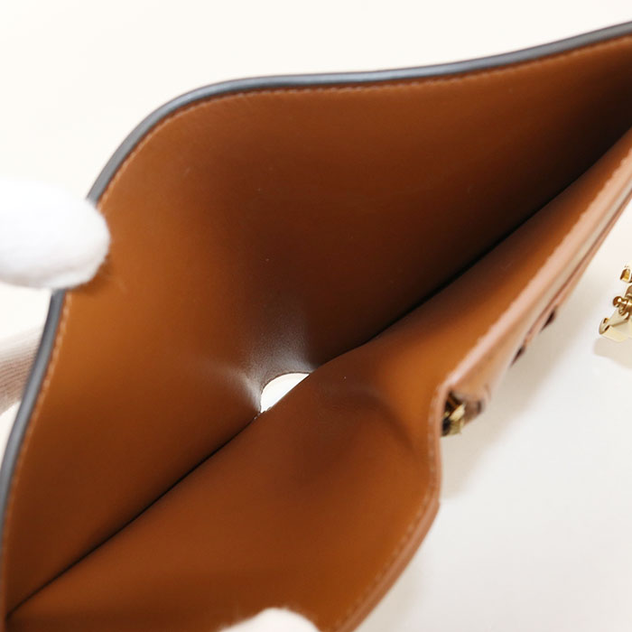 CELINE Medium strap wallet Nino 10M913GHH.04LU Bifold Wallet Calfskin Women's