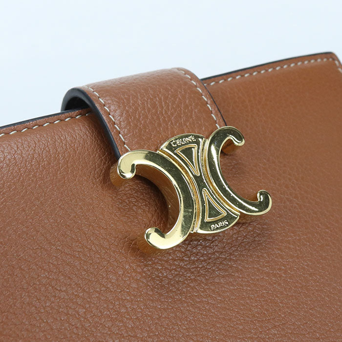 CELINE Medium strap wallet Nino 10M913GHH.04LU Bifold Wallet Calfskin Women's