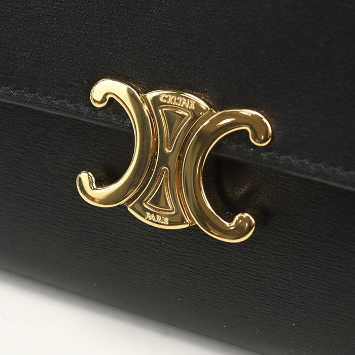 CELINE Large wallet Triomphe Purse folio Calfskin Women's