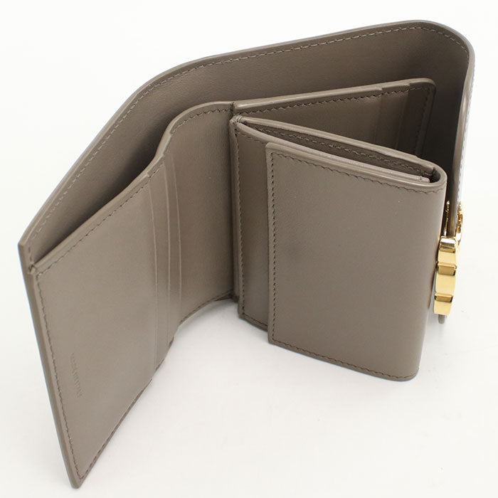 CELINE Small flap wallet Triomphe Tri-fold wallet Calfskin Women's