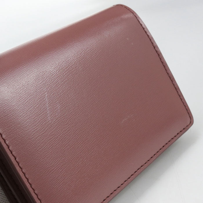 CELINE Business card holder Triomphe 10N063FOZ name card holder leather Women's