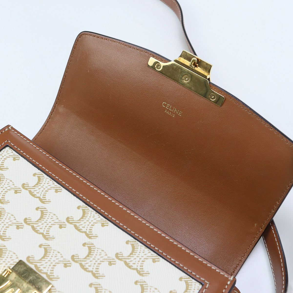 CELINE teen triomphe bag Triomphe canvas CE85933 Shoulder Bag PVC/teen triomphe bag Women