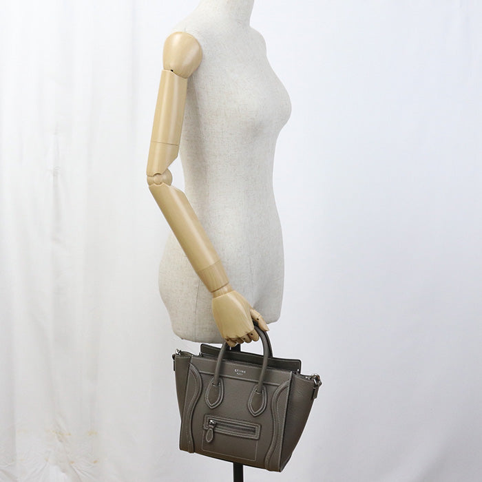 CELINE Luggage nano 18924 Handbag Calfskin Women