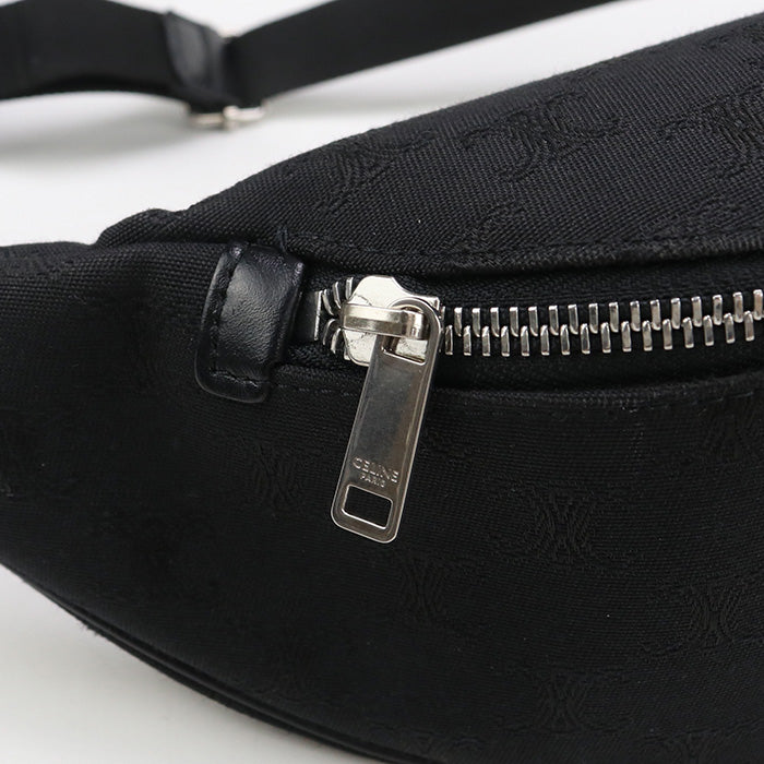 CELINE Belt bag Triomphe Jacquard CE89700 body bag canvas/Belt bag mens