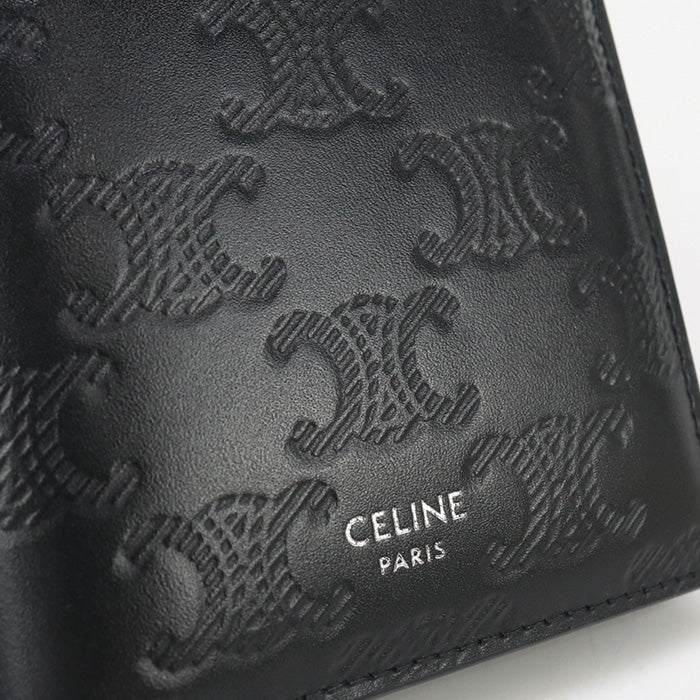 CELINE Compact wallet Triomphe CE93002 Folded wallet Calfskin/Compact wallet Women