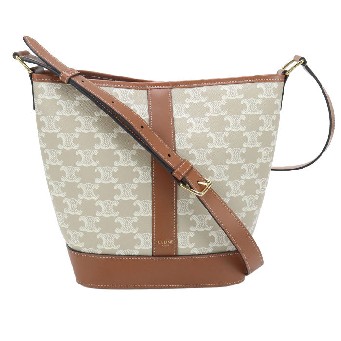 CELINE small bucket Triomphe canvas CE93259 Shoulder Bag Calfskin/small bucket Women