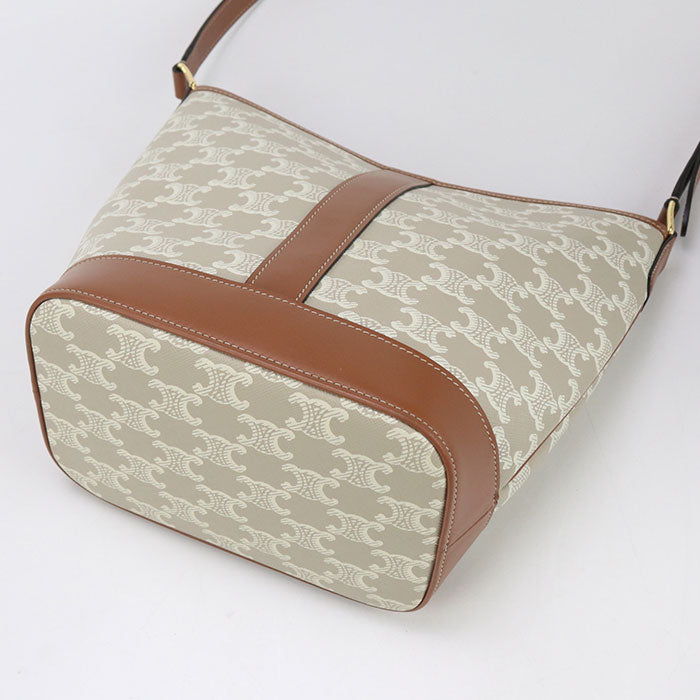 CELINE small bucket Triomphe canvas CE93259 Shoulder Bag Calfskin/small bucket Women