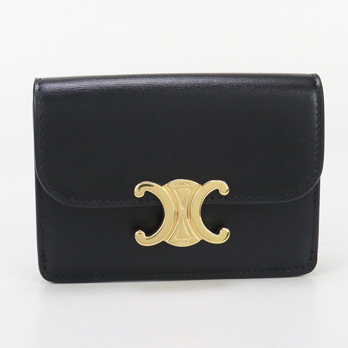 CELINE Flap card holder Triomphe 10I58 3DPV.38NO name card holder Calfskin Women