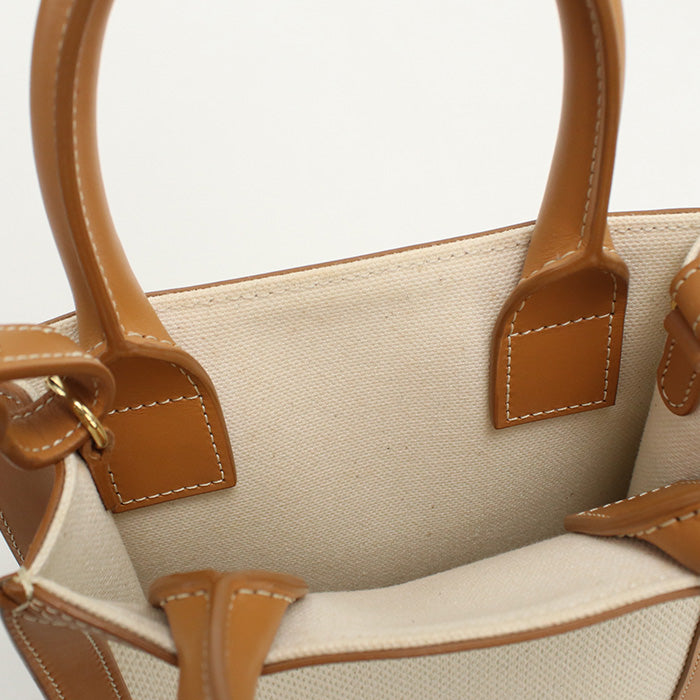 CELINE 2WAY Mini vertical hippopotamus 19330 2BNZ.02NT Handbag canvas/Calfskin Women