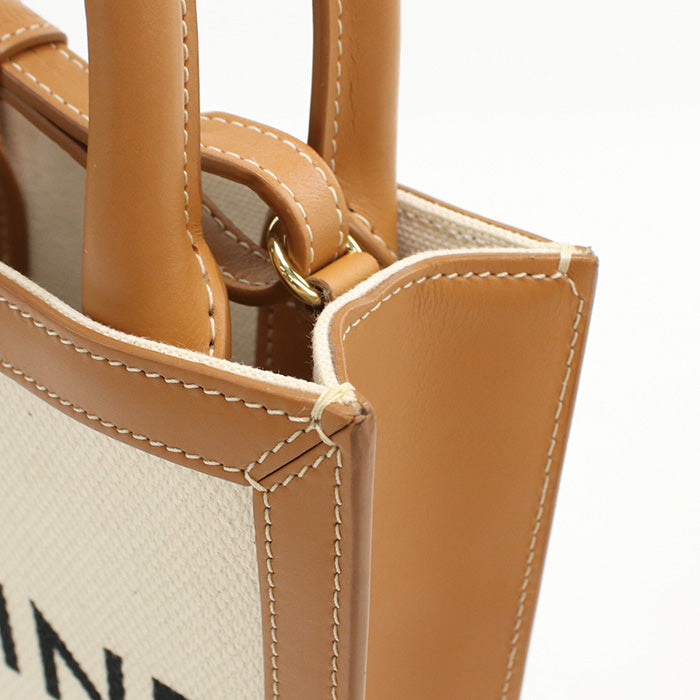 CELINE 2WAY Mini vertical hippopotamus 19330 2BNZ.02NT Handbag canvas/Calfskin Women