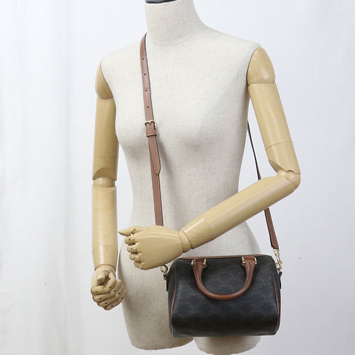 CELINE Small 2WAY Triomphe canvas 113772CAS.04LU Mini Boston Triomphe canvas Women