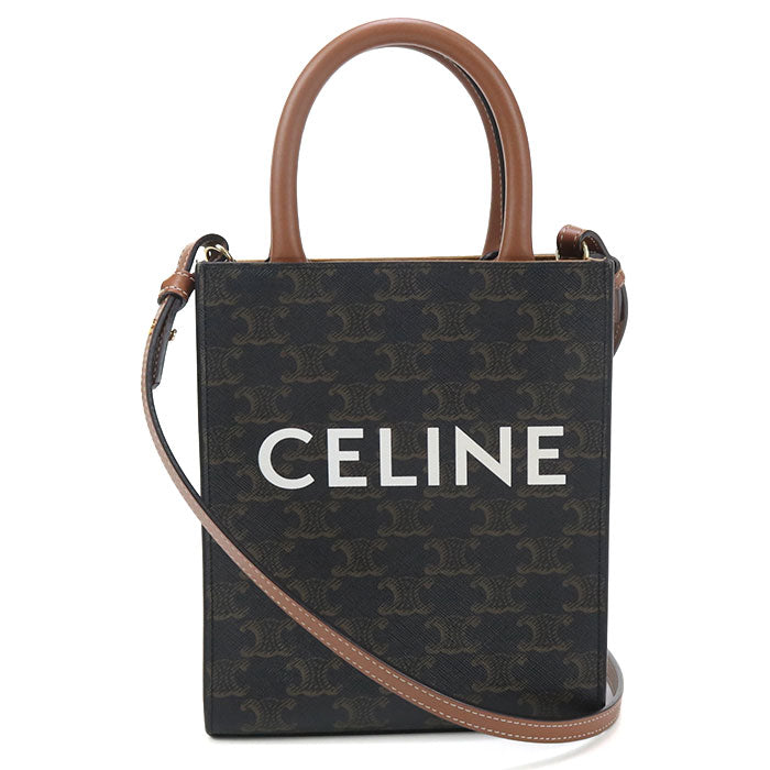 CELINE Mini vertical hippopotamus Triomphe canvas Handbag Triomphe canvas/leather Women