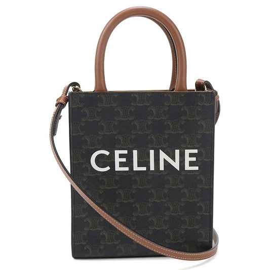 CELINE Mini vertical hippopotamus Triomphe canvas Handbag Triomphe canvas/leather Women