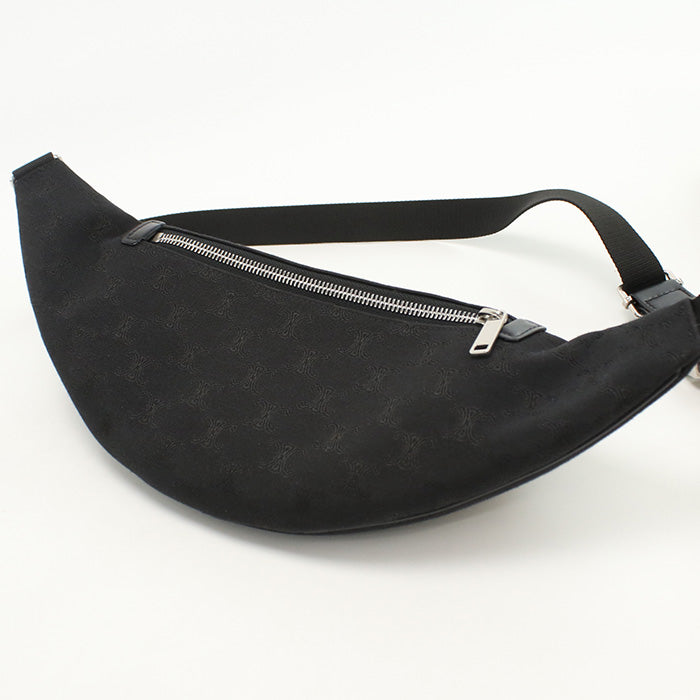 CELINE Belt bag Triomphe body bag canvas mens