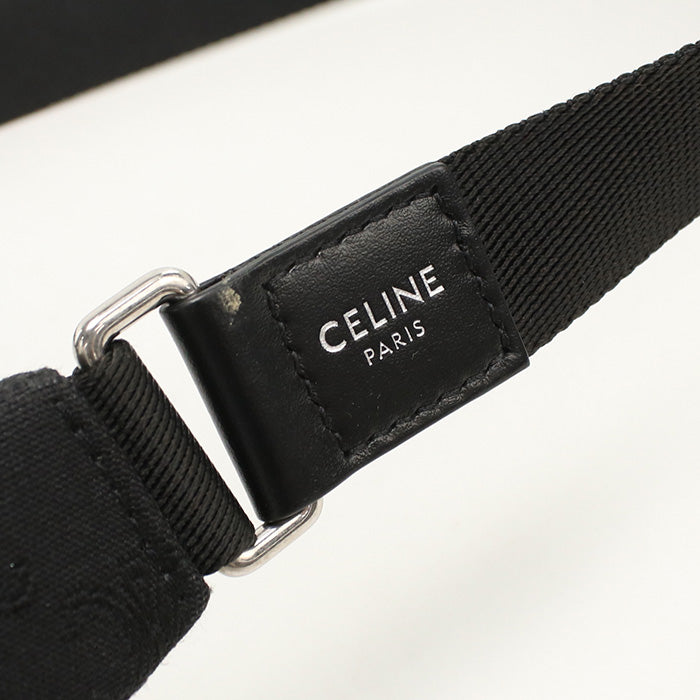 CELINE Belt bag Triomphe body bag canvas mens