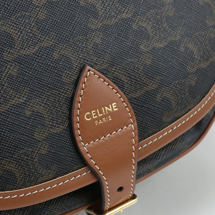 CELINE Medium Falco Bag Triomphe canvas CE96272 Shoulder Bag/Medium Falco Bag/leather Women